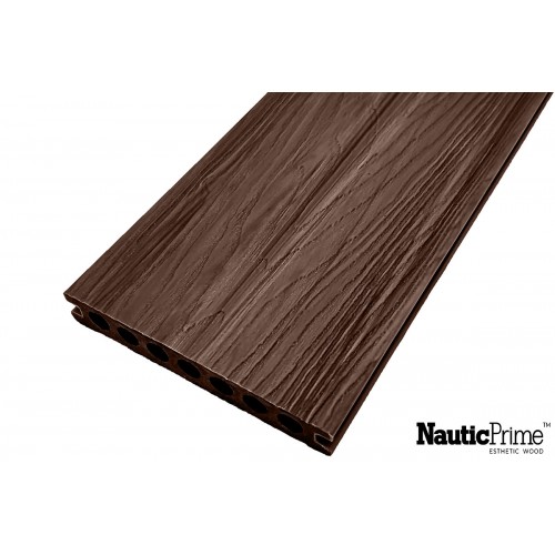 Террасная доска NauticPrime Co-Extrusion (шовная) 148*22*4000мм, коричневый