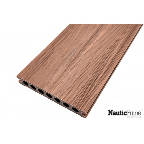 Террасная доска NauticPrime Co-Extrusion (шовная) 148*22*4000мм, кофе с молоком