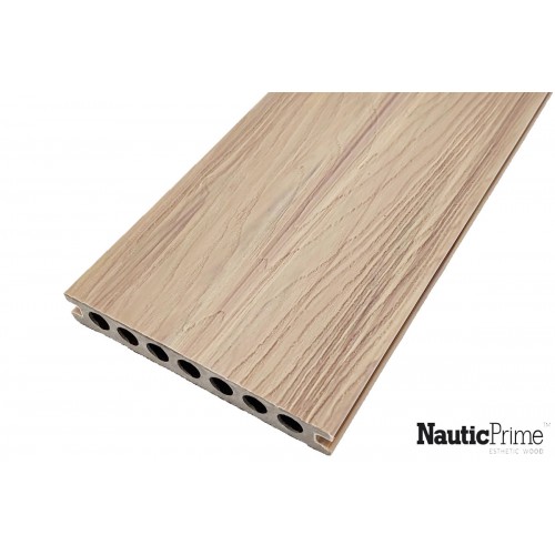 Террасная доска NauticPrime Co-Extrusion (шовная) 148*22*4000мм, кремовый